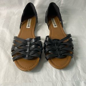 American Eagle Outfitters Black Huarache Sandals